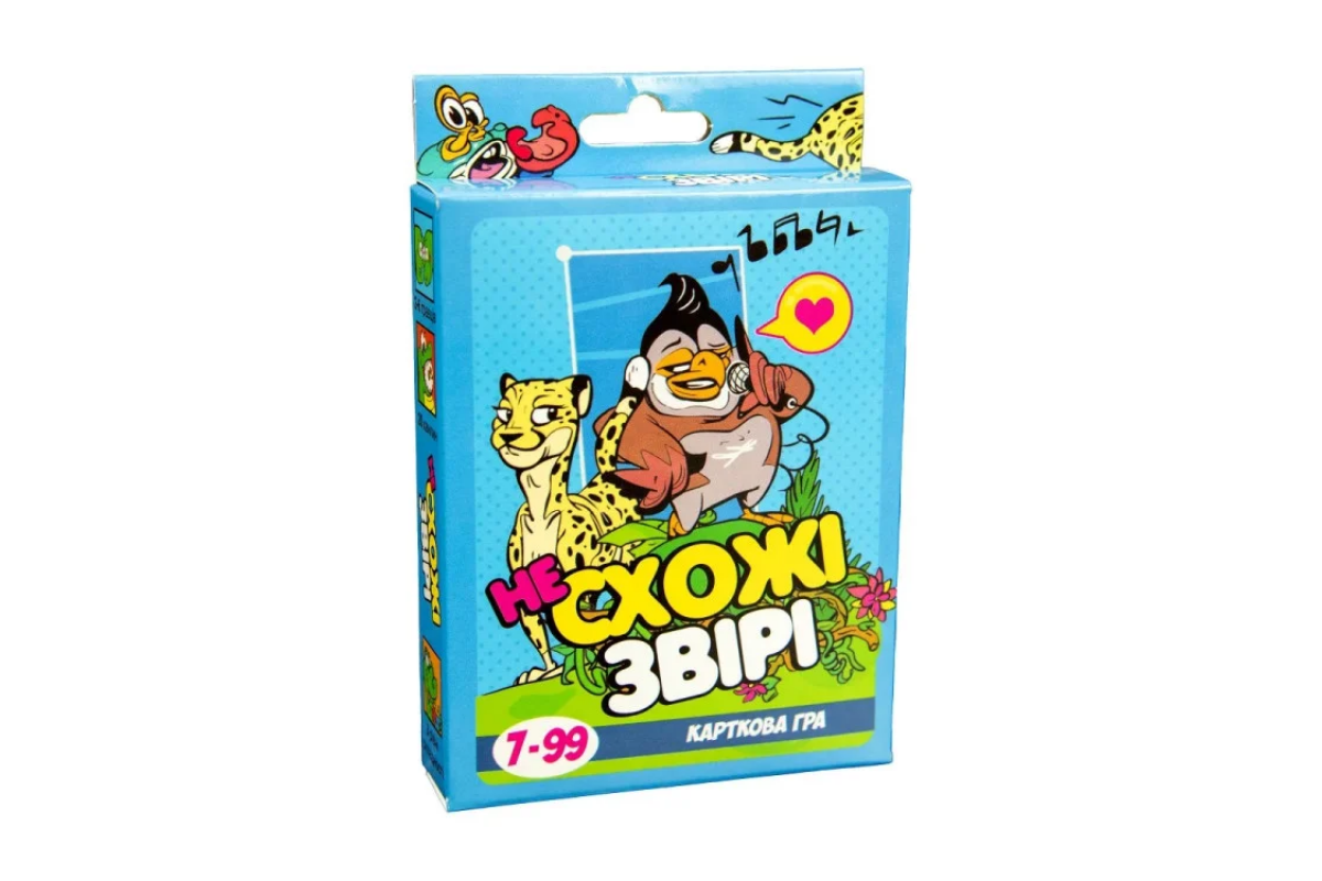 Настольная карточная игра "Непохожие звери" Strateg 30223 укр
