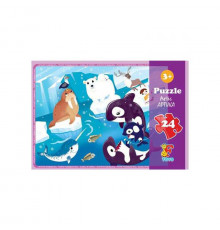 Пазлы детские "Арктика" FA01, 24 элемента