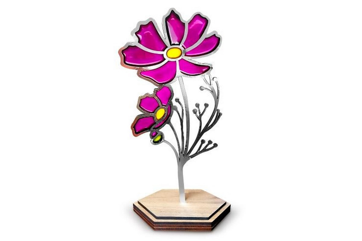 Набор для витражной живописи по номерам "Лепестки лета" FDSGK-016