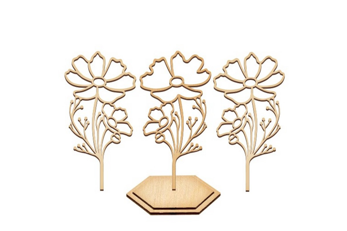 Набор для витражной живописи по номерам "Лепестки лета" FDSGK-016