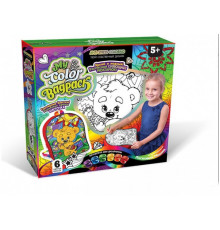 Комплект креативного творчества"My Color BagPack" CBP-01 рюкзак-раскраска Мишка