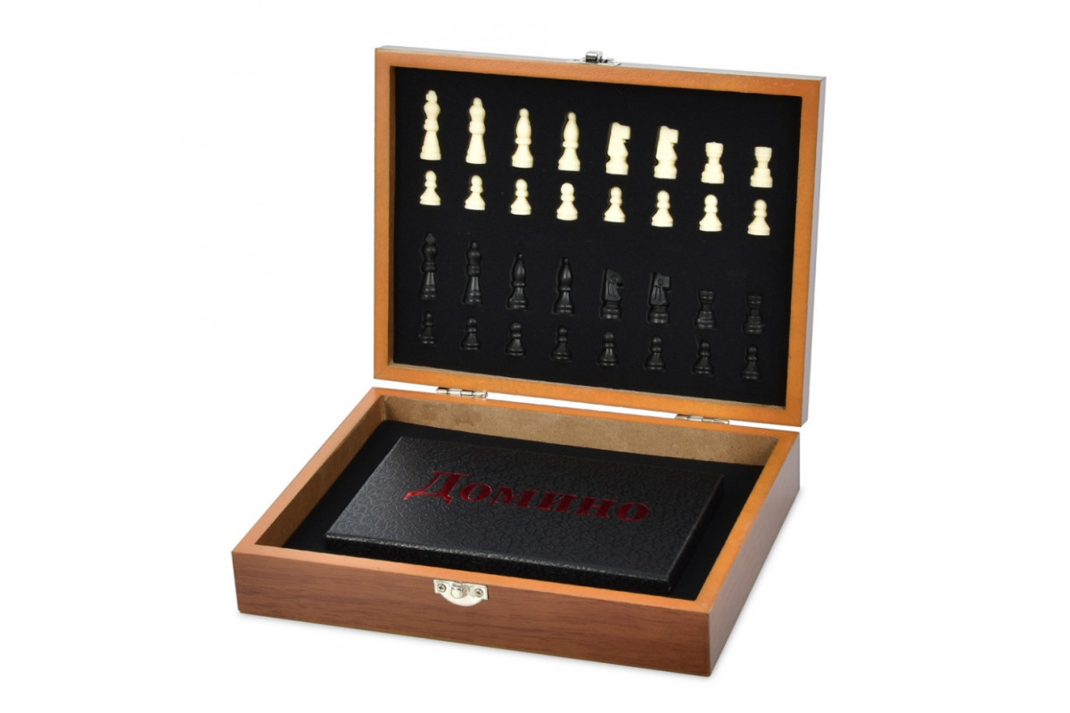 Набор настольных игр 2 в 1 XQ12095 шахматы, домино