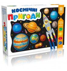 Гипсовая раскраска на магнитах "Космические приключения" 94624 краски в наборе