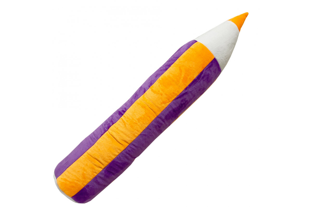 Детская мягкая игрушка "Карандаш" МС 180302-02 желто-фиолетовый 76 см
