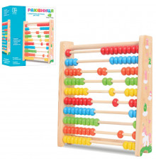 Деревянная детская игрушка "Счеты" MD 2299 размер 24 см