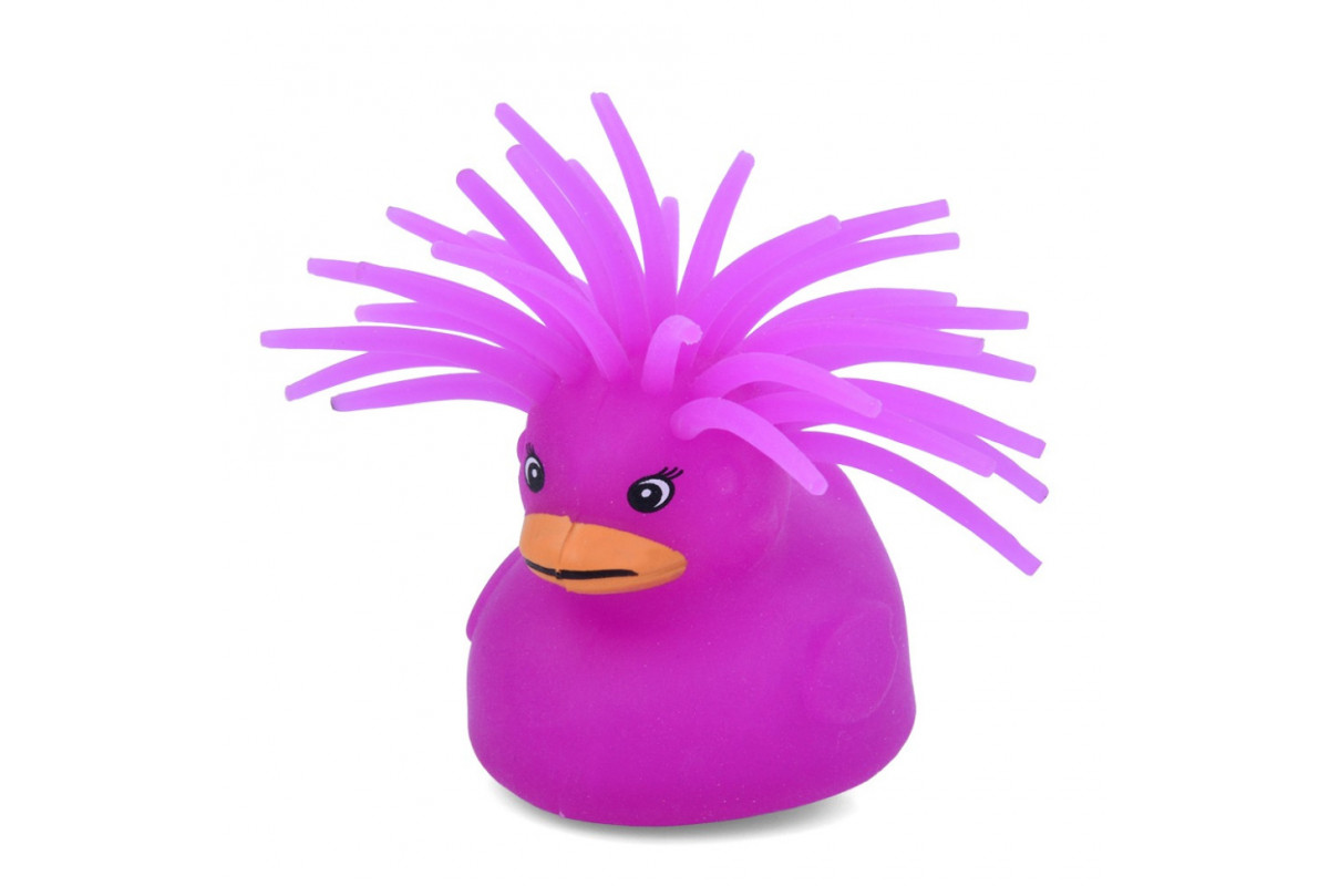 Дитяча іграшка Антистрес Качка MS 3719(Violet) світлові ефекти
