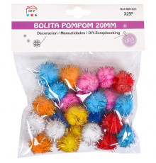 Творчий набір для аплікацій "Помпони-кульки" 123-D2 блискучі d 2 см