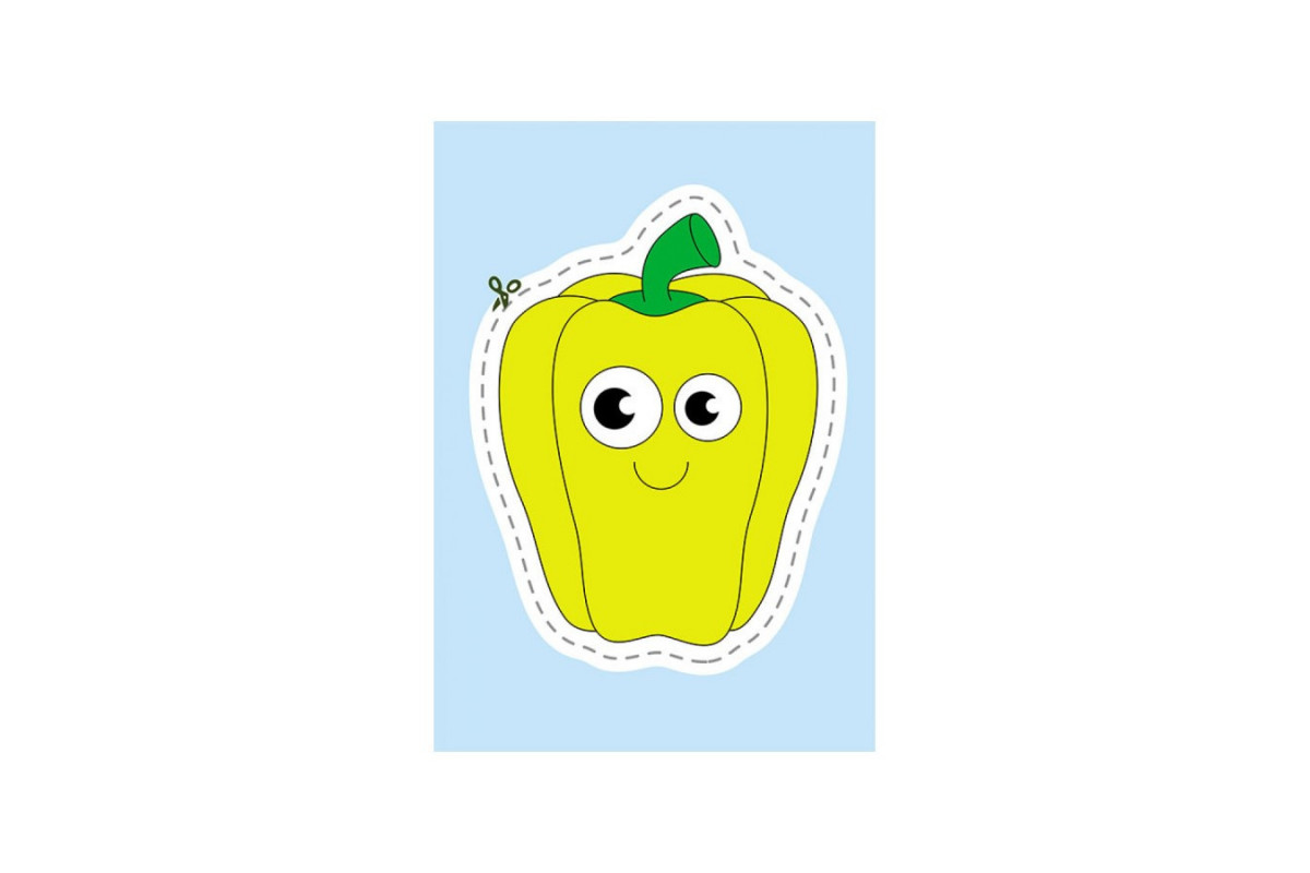 Вырезалки для самых маленьких. Овощи и фрукты КЕНГУРУ 1376003 от 3 лет