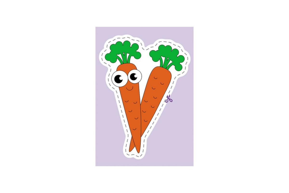 Вырезалки для самых маленьких. Овощи и фрукты КЕНГУРУ 1376003 от 3 лет