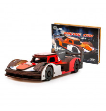 Деревянный 3D конструктор Racing Car Puz-01037, 146 деталей