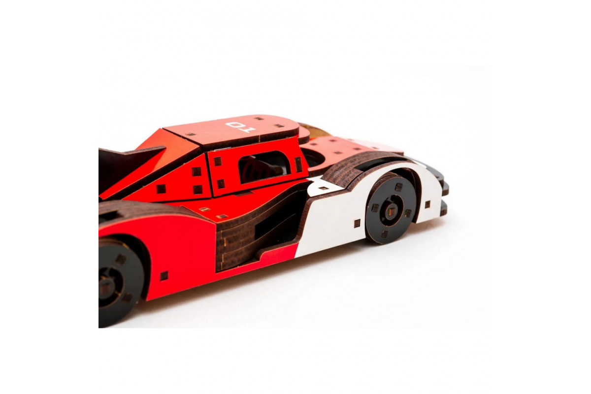 Дерев'яний 3D конструктор Racing Car Puz-01037, 146 деталей