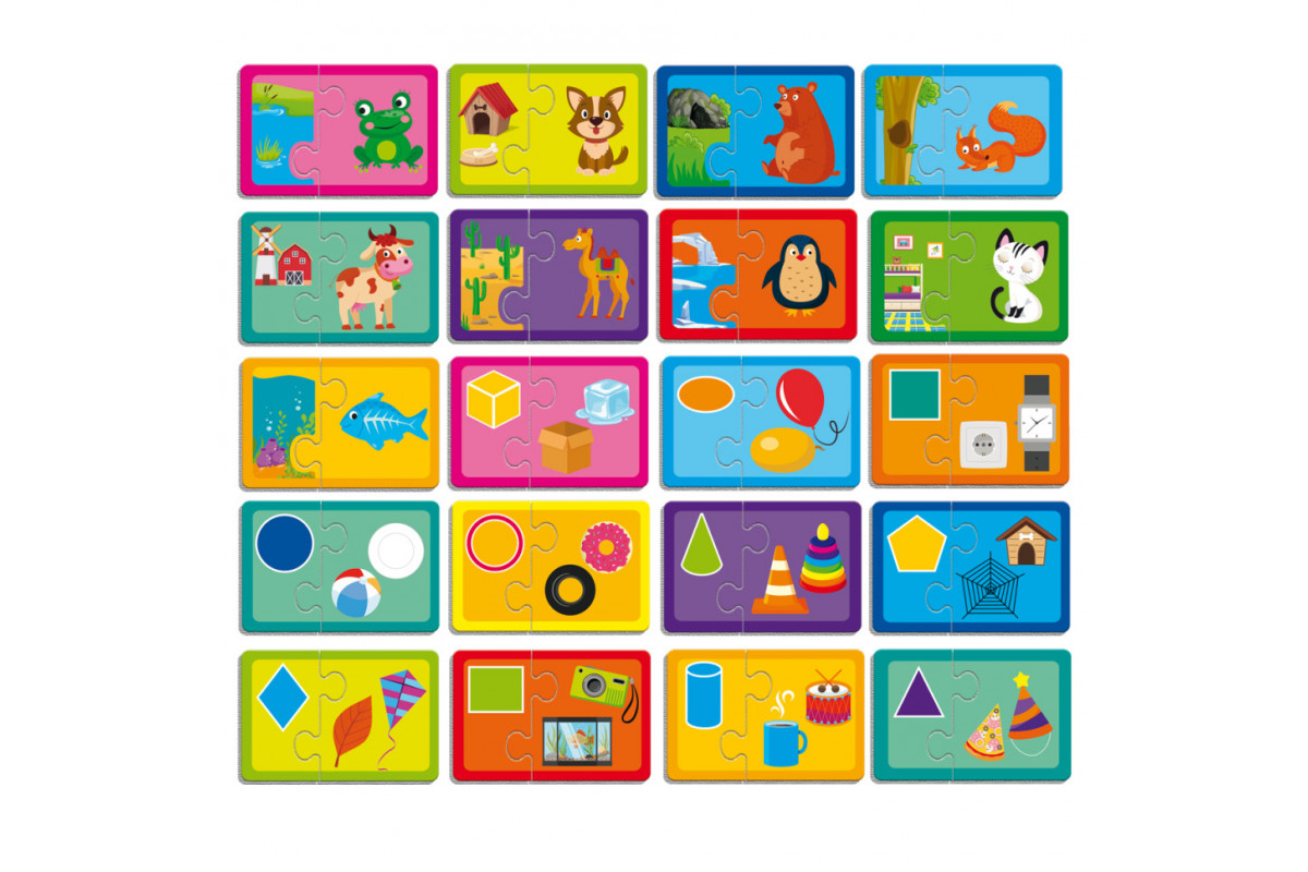 Пазлы "Найди пару. Кто где живет? На что похоже?" VT5003-03 Укр