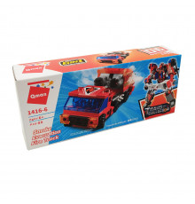 Дитячий Конструктор Qman 1416-1-6 транспорт, 88 дет  Smoke Evacuation Truck