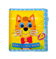 Развивающая книжка-шуршалка "Котенок" 823406 с липучками