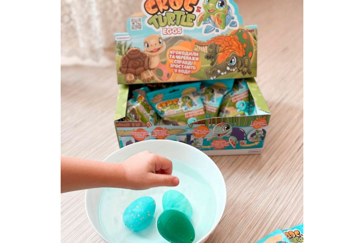 Іграшка, що росте "Крокодили і черепахи" #sbabam T070-2019 в яйці "Croc & Turtle Eggs"