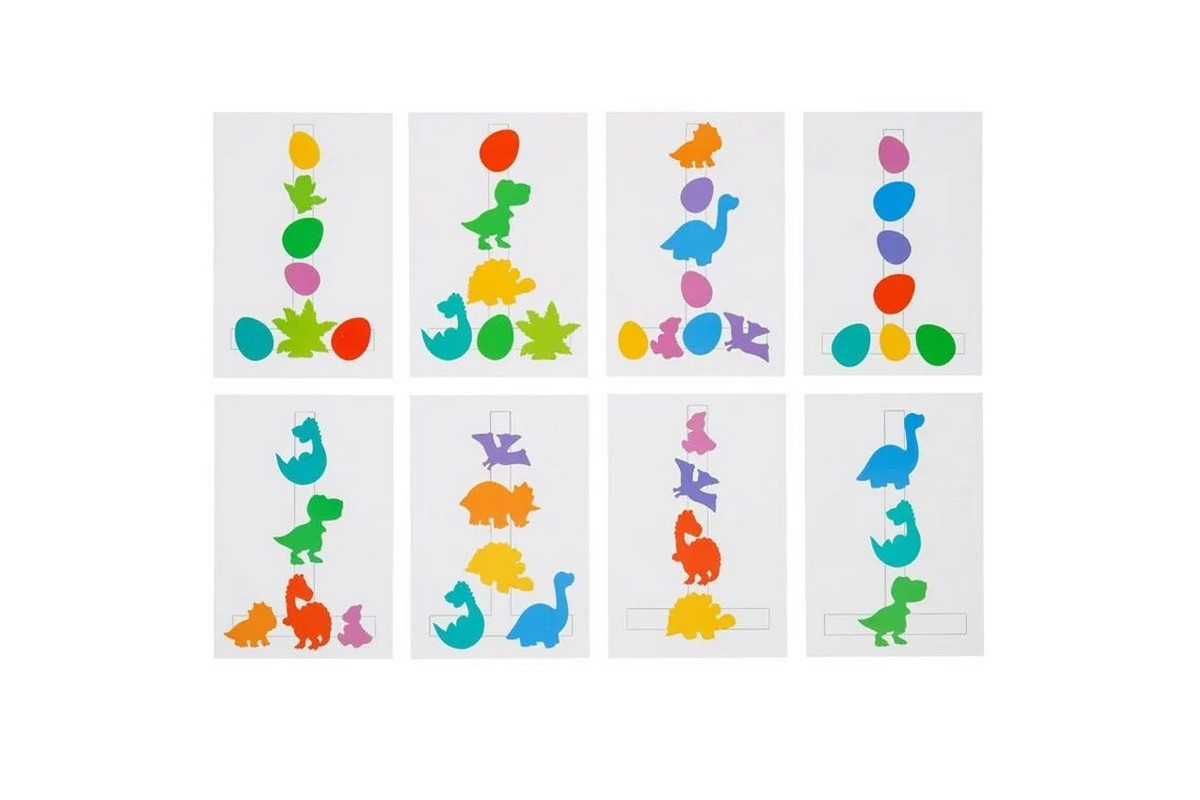 Деревянная настольная игра "Долина динозавров" Ubumblebees (ПСФ038) PSF038 на липучках