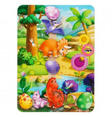 Деревянная настольная игра "Долина динозавров" Ubumblebees (ПСФ038) PSF038 на липучках