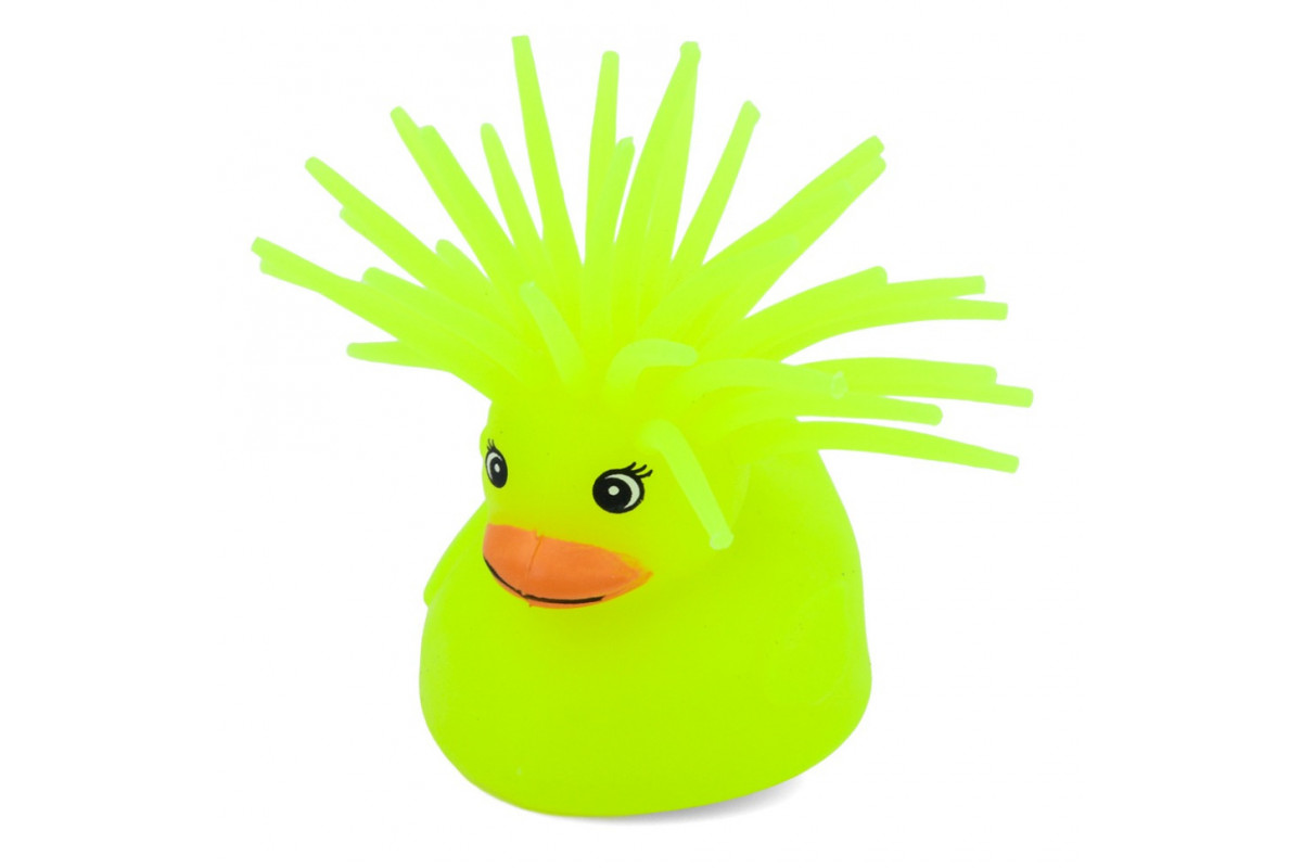 Дитяча іграшка Антистрес Качка MS 3719(Yellow) світлові ефекти