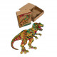 Фігурний дерев'яний пазл A3 "Тиранозавр Рекс" PuzA3-03114, 132 деталі
