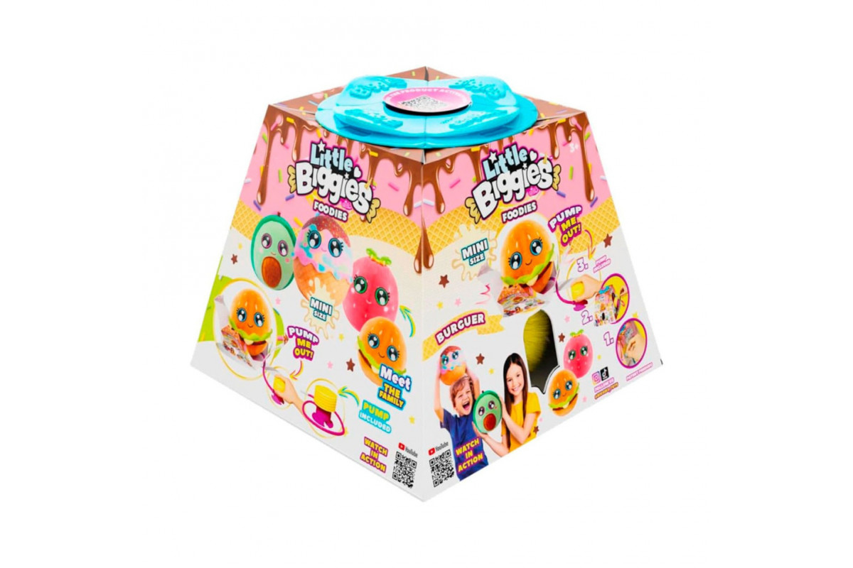 Игровой набор серии «Little Foodies" W2 - Бургер Biggies BIG002-BU надувная игрушка, насос 22 см