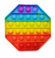 Іграшка-антистрес "POP-IT" PPT-O (Multicolor) Восьмикутник Райдужний