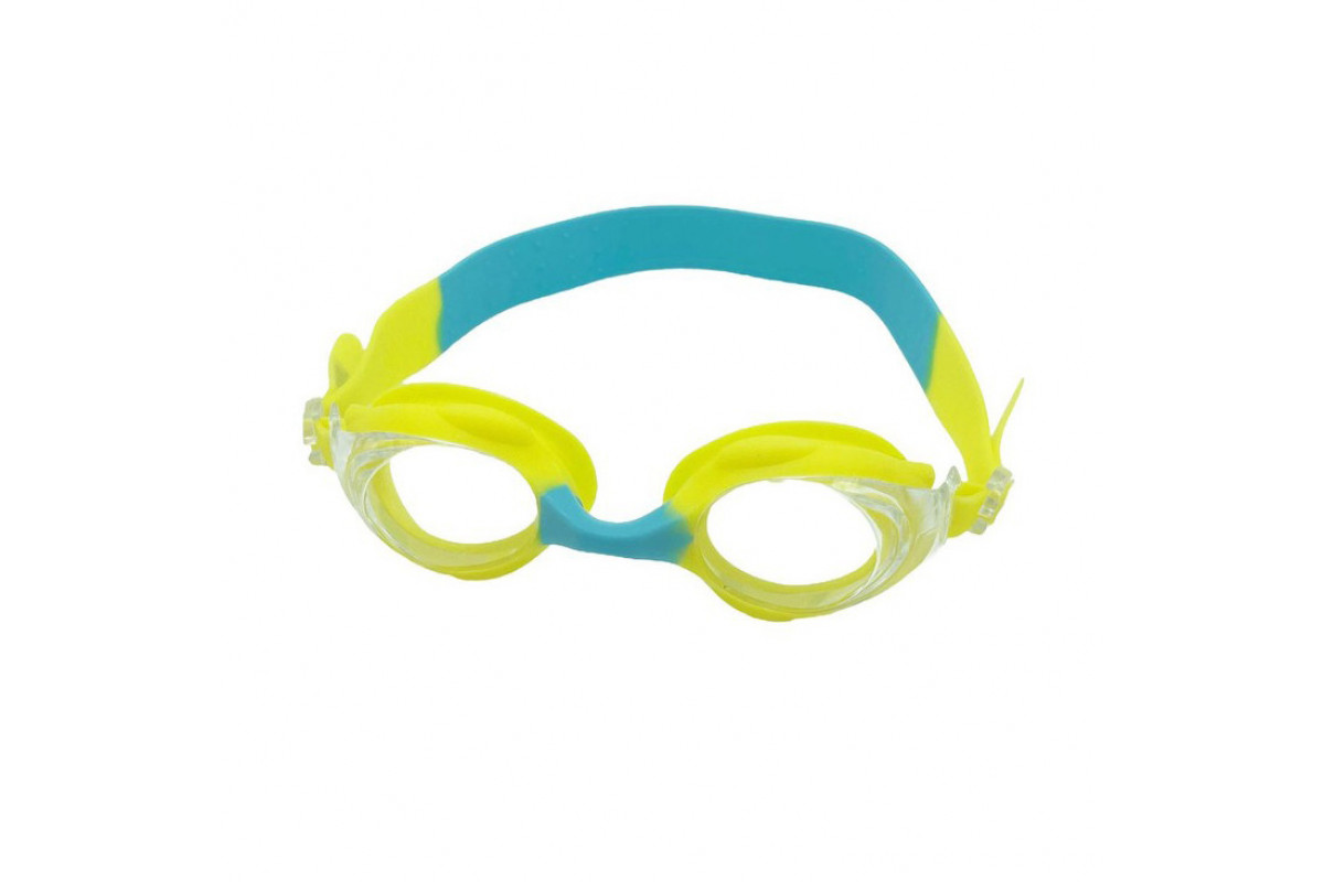 Детские очки для плавания "Swim Goggles" NE-PL-55-MLT-BL желто-голубой