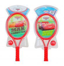 Детский игровой бадминтон "Тачки" Bambi LR1004 воланчик, мячик и 2 ракетки