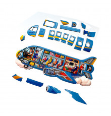 Деревянный Пазл-вкладыш "Самолет" Ubumblebees PSF161