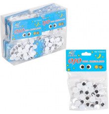 Творчий набір для аплікацій "Очі" 106552 чорні, розмір 1,2 см