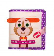 Развивающая книжка-шуршалка "Щенок" 823413 с липучками