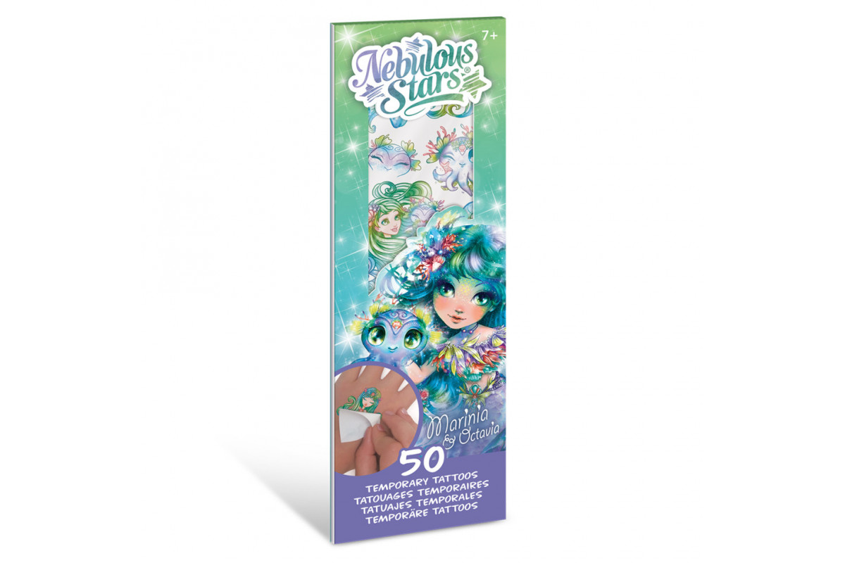 Набор временных татуировок Звездные рисунки "Мариния" Nebulous Stars 11458-4 боди-арт