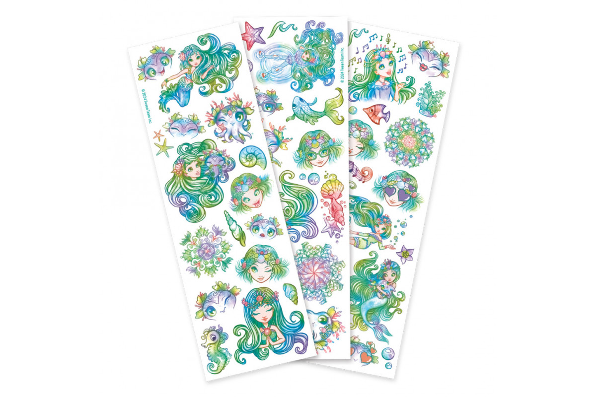 Набор временных татуировок Звездные рисунки "Мариния" Nebulous Stars 11458-4 боди-арт