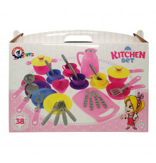 Детский Кухонный набор посуды №4 ТехноК 3275TXK, 38 предметов