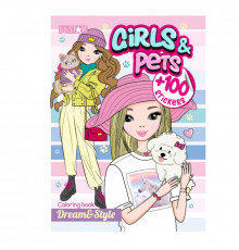 Детская раскраска "Girls&Pets" РМ-88-02 серия "Dream & Style"