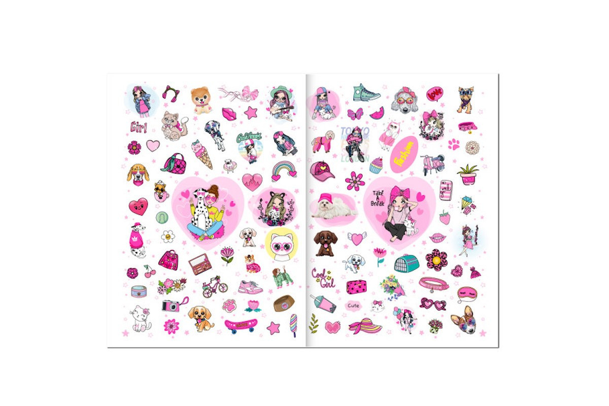 Детская раскраска "Girls&Pets" РМ-88-02 серия "Dream & Style"