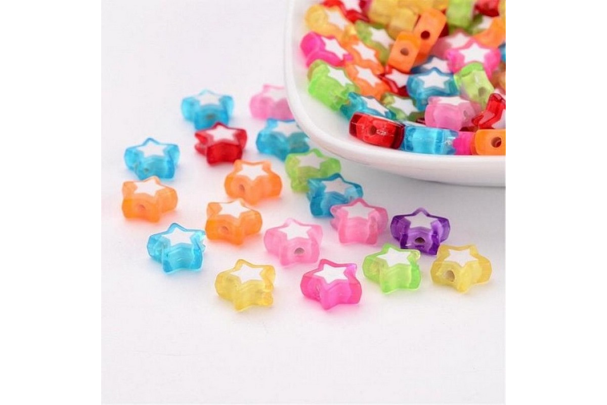 Декоративні намистинки для творчості Зірки Dom Busin УТ100023889 в упаковці 120 шт