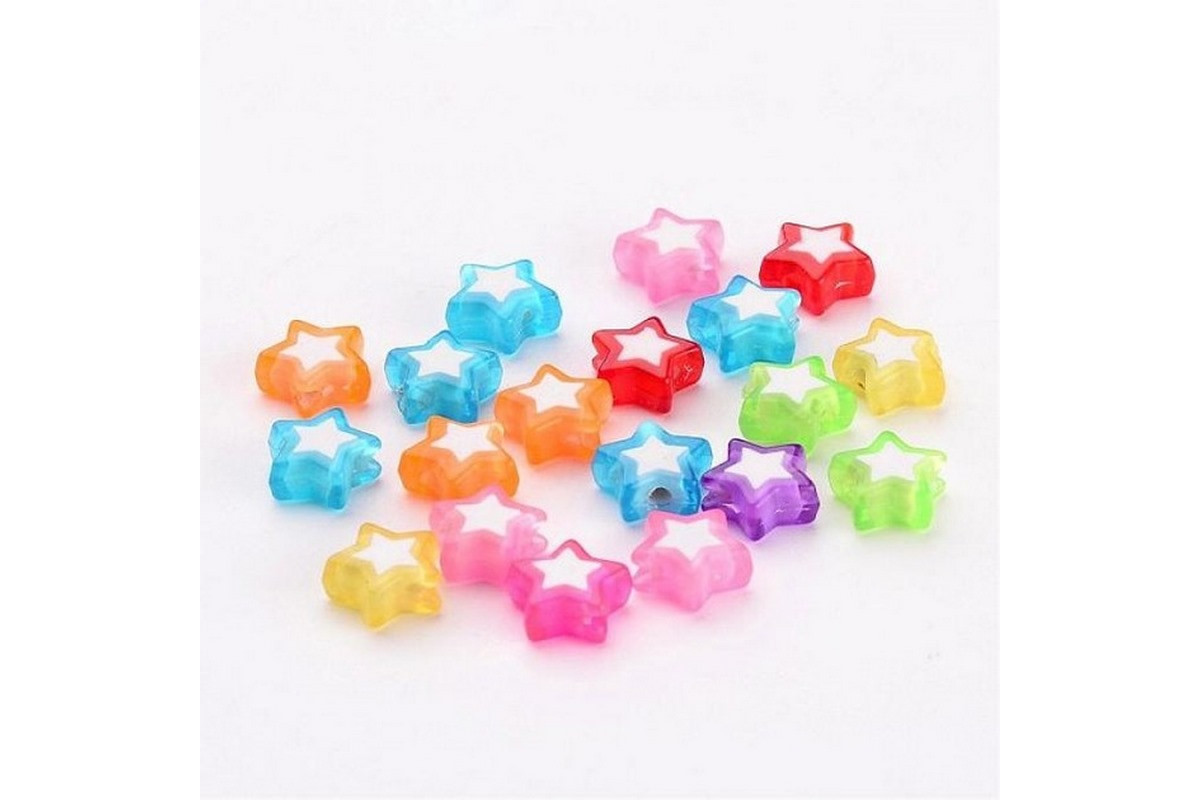 Декоративні намистинки для творчості Зірки Dom Busin УТ100023889 в упаковці 120 шт