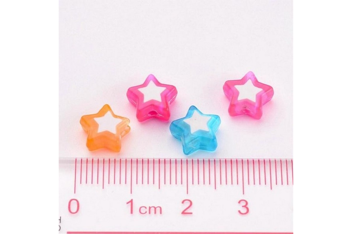 Декоративні намистинки для творчості Зірки Dom Busin УТ100023889 в упаковці 120 шт