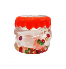 В'язка маса, слайм "Crystal Slime" CS-01-01U з намистинками Помаранчевий