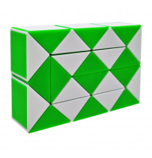 Головоломка Змейка Рубика 750-287, 24 элемента Зеленый