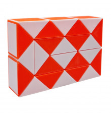 Головоломка Змейка Рубика 750-287, 24 элемента Оранжевый
