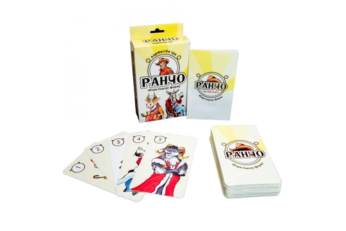 Карточная развлекательная игра "Ранчо" Stateg 30220 Укр