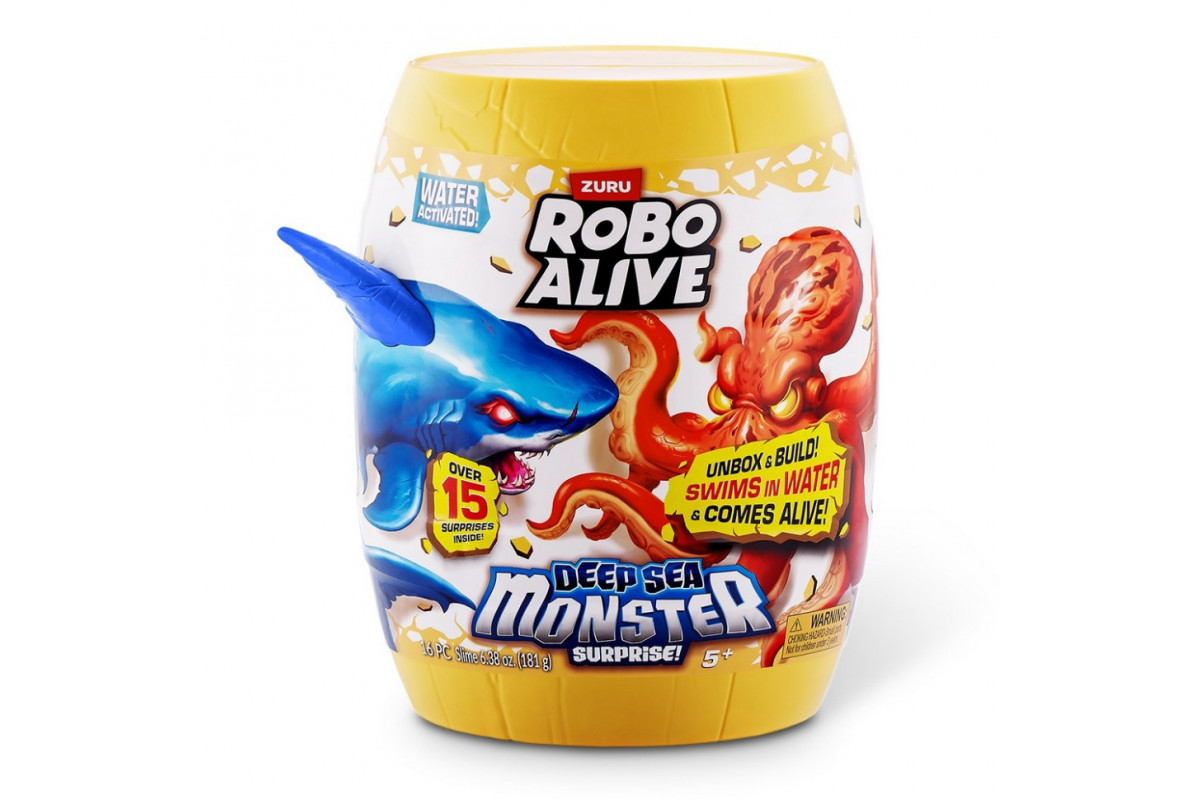 Інтерактивний ігровий набір "Глибоководний сюрприз: Велика біла акула" ROBO ALIVE S1 Pets & Robo Alive 71155A