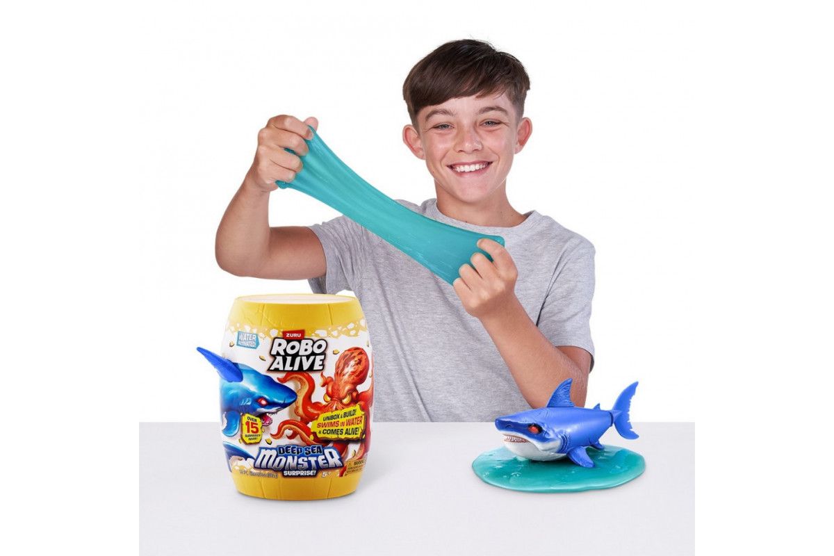 Інтерактивний ігровий набір "Глибоководний сюрприз: Велика біла акула" ROBO ALIVE S1 Pets & Robo Alive 71155A
