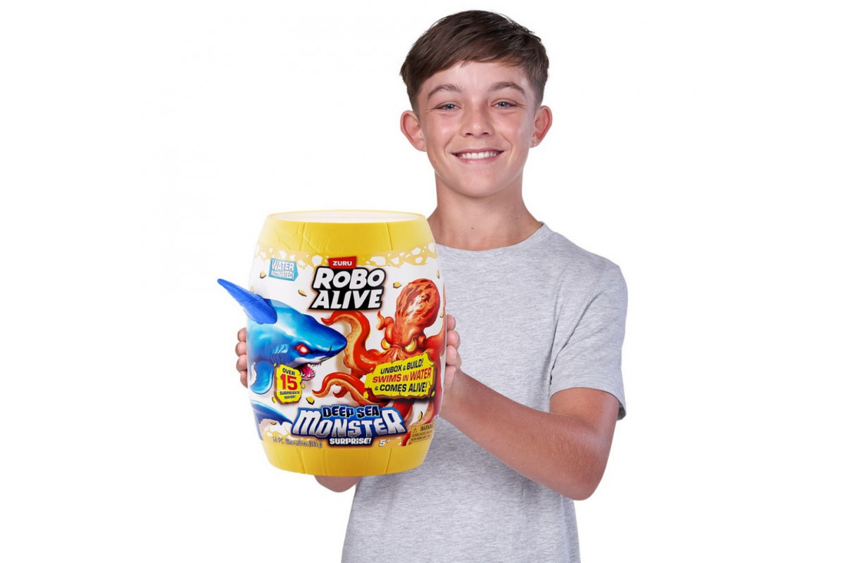 Інтерактивний ігровий набір "Глибоководний сюрприз: Велика біла акула" ROBO ALIVE S1 Pets & Robo Alive 71155A