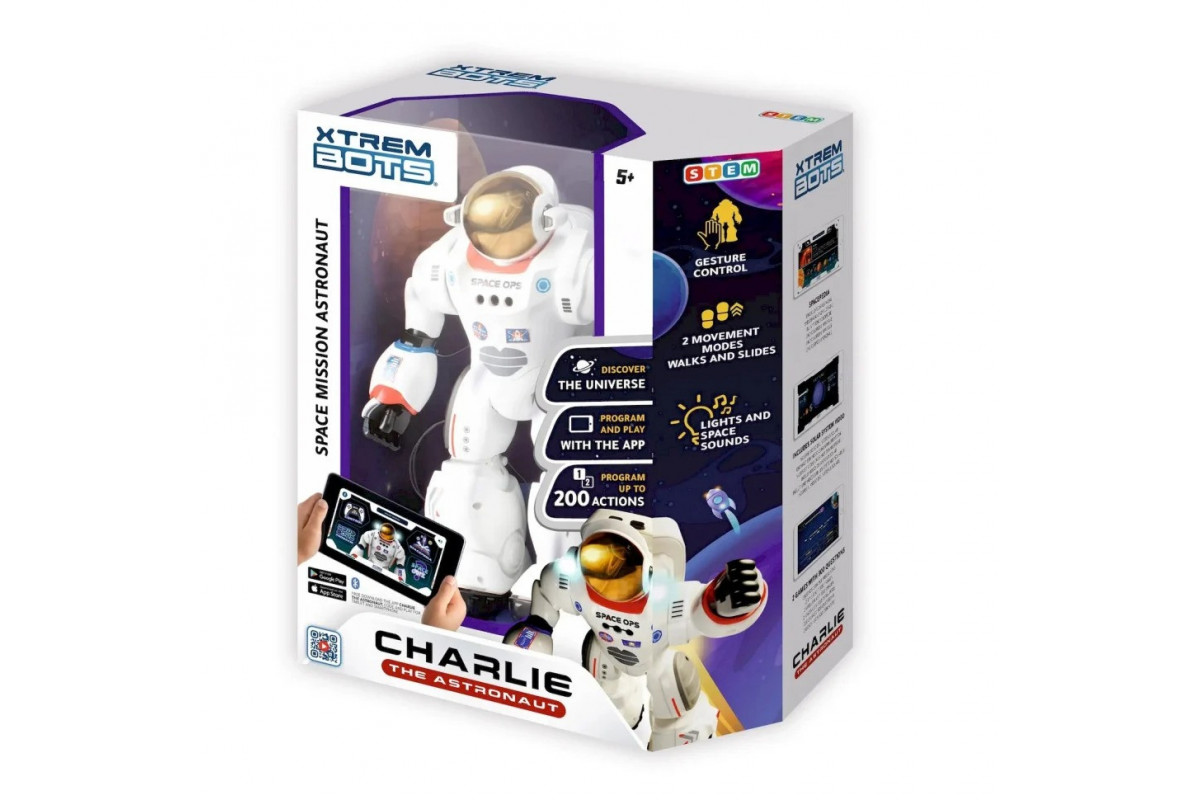 Робот-астронавт на радиоуправлении "Чарли" STEM BlueRocket XT3803085