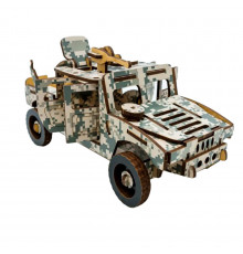 Деревянный 3D конструктор Хамер 65-00743, 65 деталей