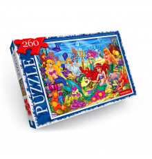 Пазлы детские "Русалочка" C260-12-08, 260 элементов