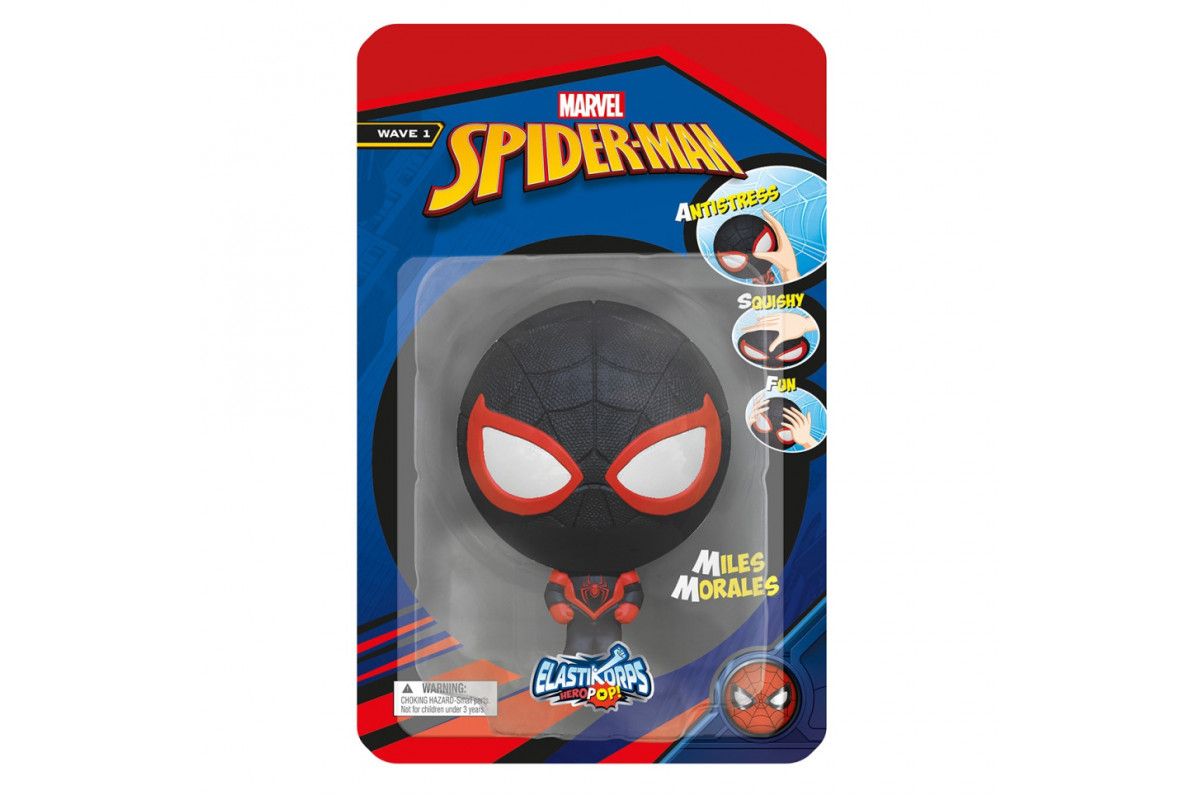 Стретч-игрушка Марвел Человек-паук Черный Elastikorps HEPO10MARM-2