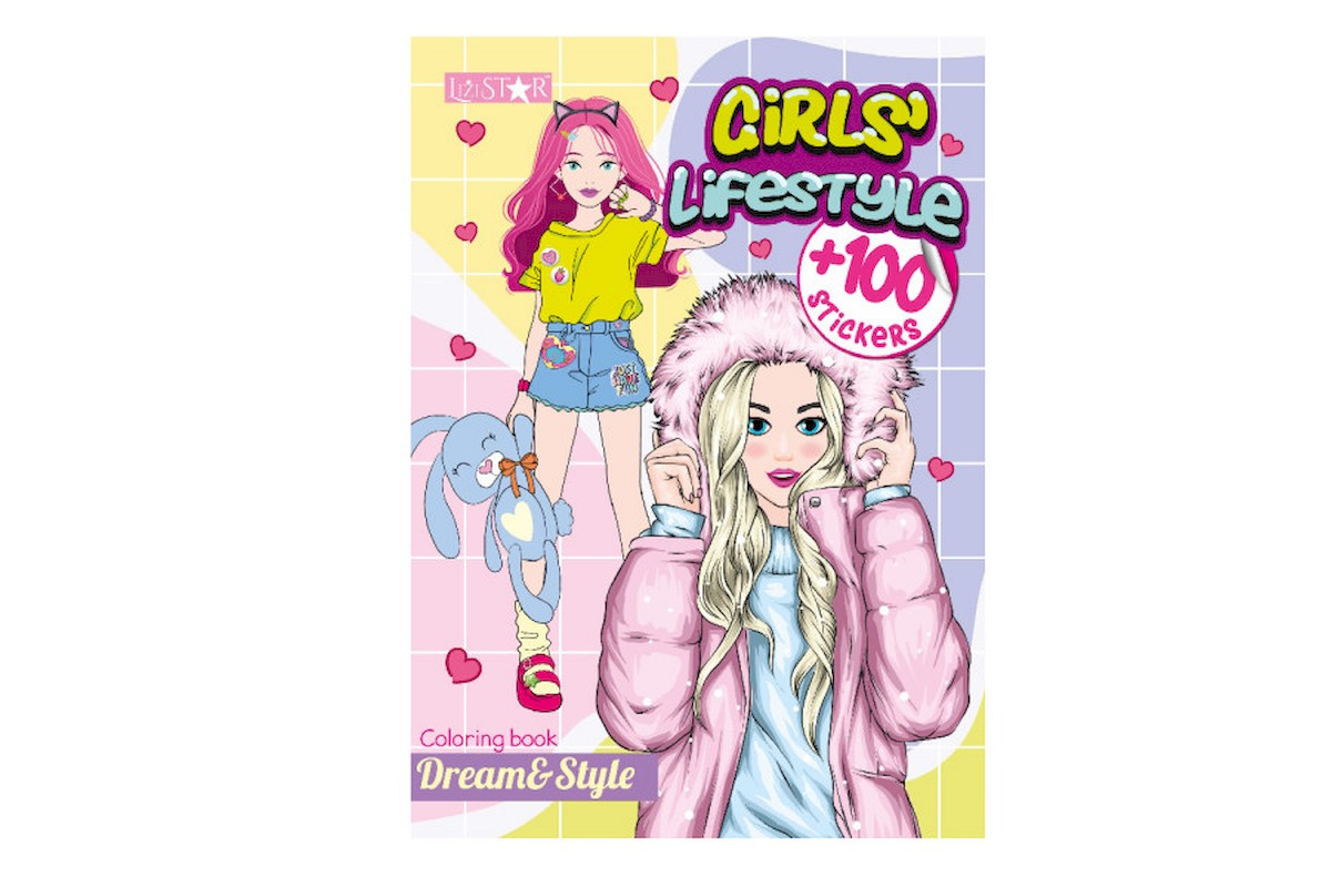 Дитяча розмальовка "Girls' Lifestyle" РМ-88-03 серія "Dream & Style"